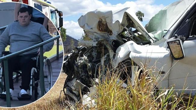 Wheelchair-bound Steven Curtis, 37, faced Gympie District Court for dangerous driving causing death, almost four years after the shocking crash at Lower Wonga which killed 59-year-old Joy Kaloczy.