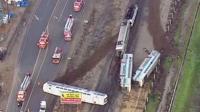 Passenger Train Collides With Truck On Tracks In Southern California ...