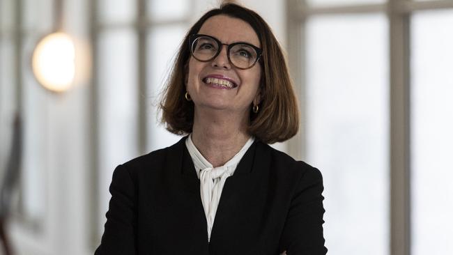 Minister for Families and Social Services Anne Ruston during a press conference at Parliament House in Canberra. Picture Gary Ramage