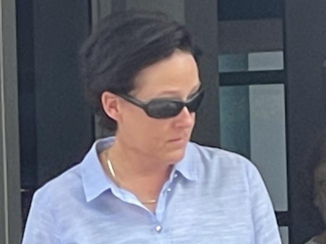 Senior Constable Leanne Kylie Stephens, 46, leaving Wyong Local Court after being convicted and fined for mid-range drink-driving. She blew 0.09 on New Year's Eve at Hamlyn Terrace. Picture: NewsLocal