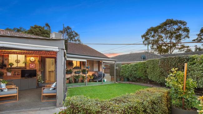 Outside, there is an all-weather alfresco and lawn.