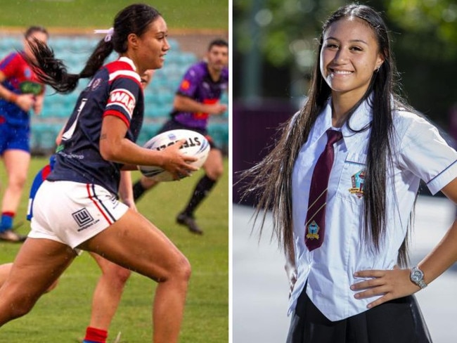 Skyla Adams of the Sydney Roosters and Keebra Park. Picture: Thomas Lisson/Jerad Williams