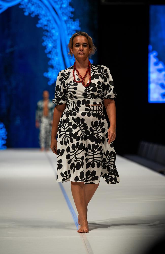 2024 Country to Couture at the Darwin Convention Centre showcases hand-designed First Nations fashion. Picture: Pema Tamang Pakhrin