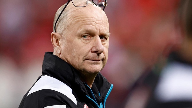 Who will take over from Ken Hinkley as senior coach of AFL club Port Adelaide in 2026? Picture: Michael Willson/AFL Photos via Getty Images