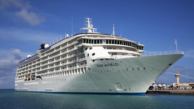 The World ... the most exclusive cruise ship in the world will call Darwin home for two days from February 3