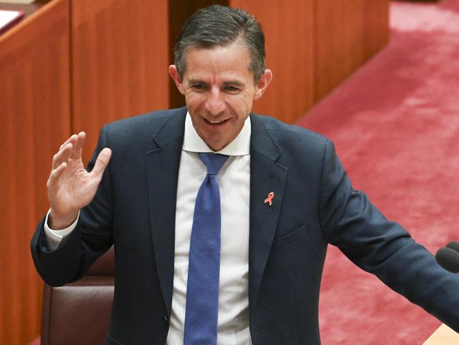 CANBERRA, AUSTRALIA  - NewsWire Photos - November 28, 2024: Senator Simon Birmingham in the Senate at Parliament House in Canberra. Picture: NewsWire / Martin Ollman