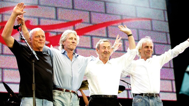 David Gilmour, Roger Waters, Nick Mason and Rick Wright of Pink Floyd. Picture: Getty Images