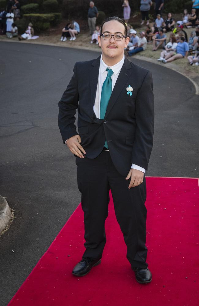 Morghan Birkett-Mailman at Harristown State High School formal at Highfields Cultural Centre, Friday, November 17, 2023. Picture: Kevin Farmer