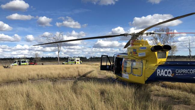 Two female teenagers were taken to Rockhampton Hospital via the RACQ Capricorn Rescue chopper following a four-wheel buggy rollover at Roundstone on May 22.