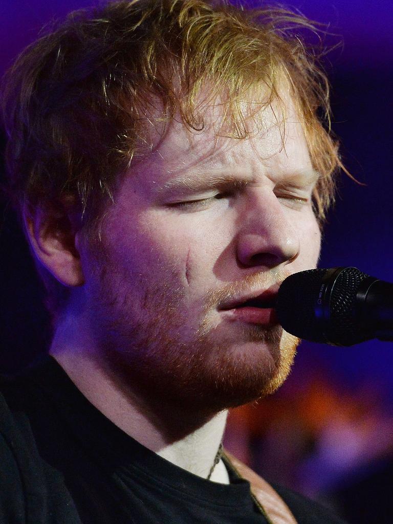 Ed Sheeran’s scar. Picture: John Stillwell/PA Wire