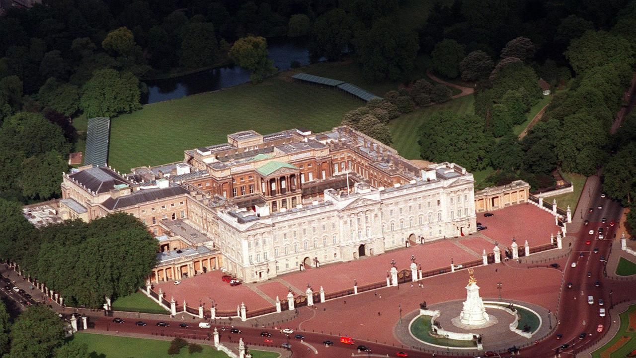 An aerial view of Buckingham Palace. Picture: AFP