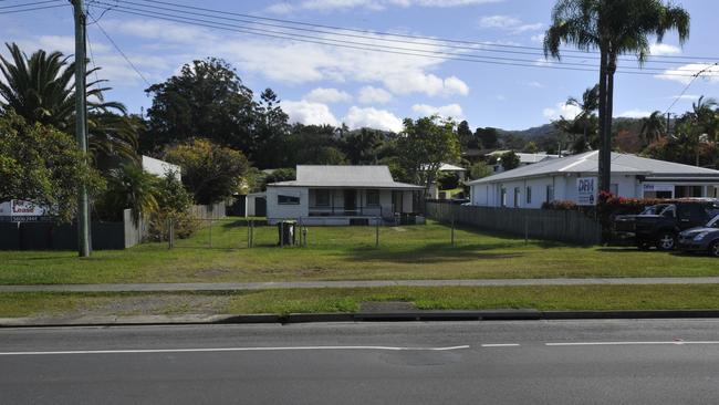 The site of the yet to be built 24-hour Mobil petrol station on the Pacific Highway. Photo: Tim Jarrett