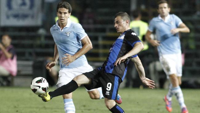 Adelaide United’s James Troisi making his match debut for Italian Serie A club Atalanta against Lazio at Stadio Atleti Azzurri d'Italia, Bergamo in Italy in 2012.