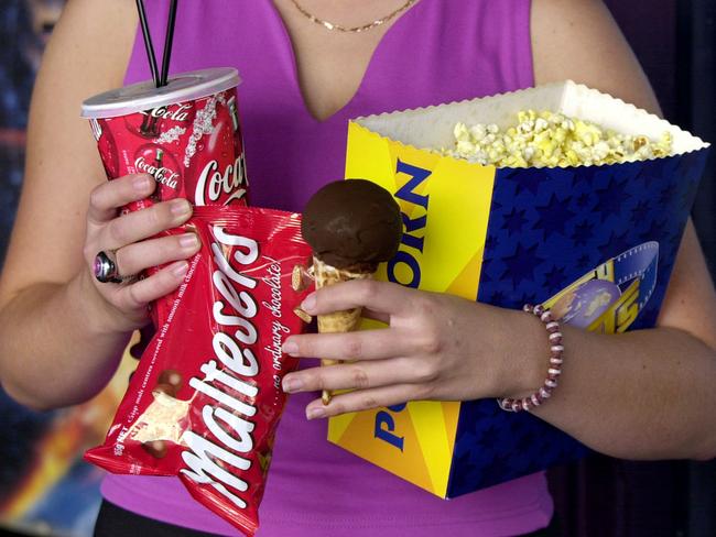 Snacks at the movies might be just too expensive for Millennials, Duncan Lay says. Picture: Brad Newman