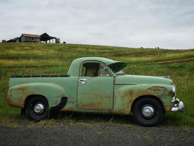 The 1955 FJ ute now owned by Jeff Darmanin. Picture: Jeff Darmanin