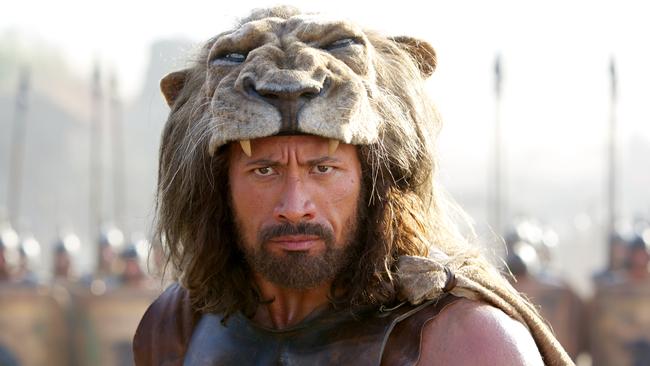 This image released by Paramount Pictures shows Dwayne Johnson as Hercules in a scene from 