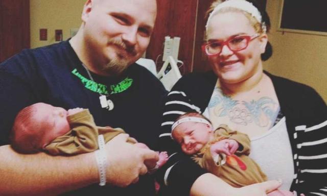 The couple ended up having twins after Emily got clean