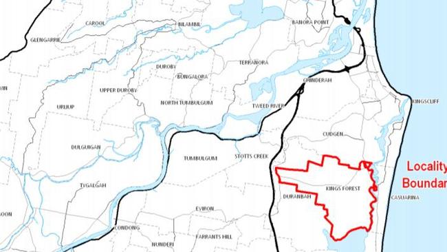 Kings Forest will be built between Cudgen, Casaurina, Kings Cliff and Cabarita Beach.