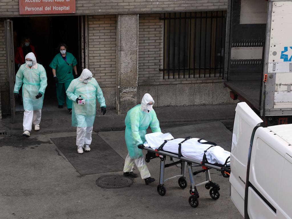 Businesses in Spain have cautiously started reopening, but the economic damage from the pandemic will last years. Picture: Oscar Del Pozo/AFP