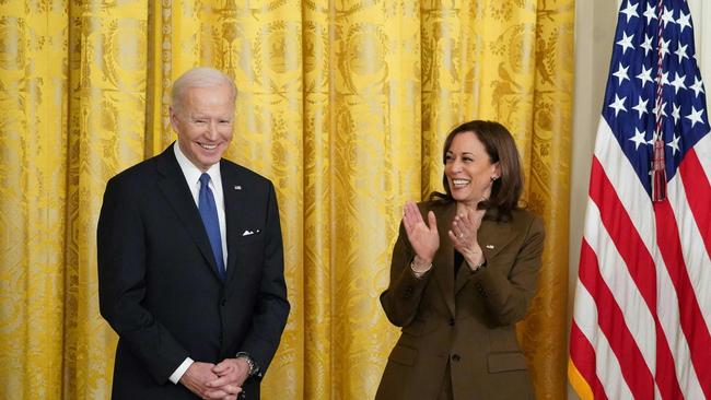 Joe Biden and Kamala Harris in 2022. Picture: AFP