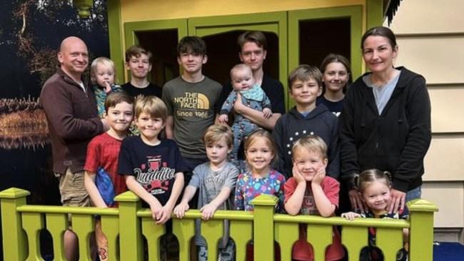 Despite being told they'd never have kids, the family now has a total of 13 children. Picture: The Sun