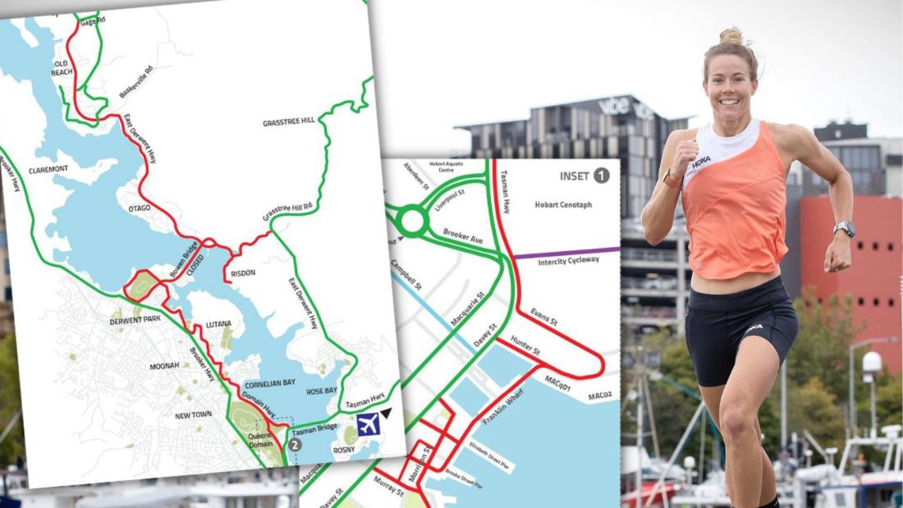 Ironman 70.3 Tasmania Road closures across Greater Hobart MAP