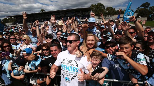 Would the NRL have the gumption to strip the Sharks? Photo by Brendon Thorne/Getty Images.