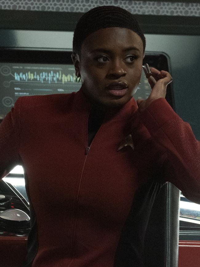 Celia Rose Gooding as Uhura. Picture: Michael Gibson/Paramount+