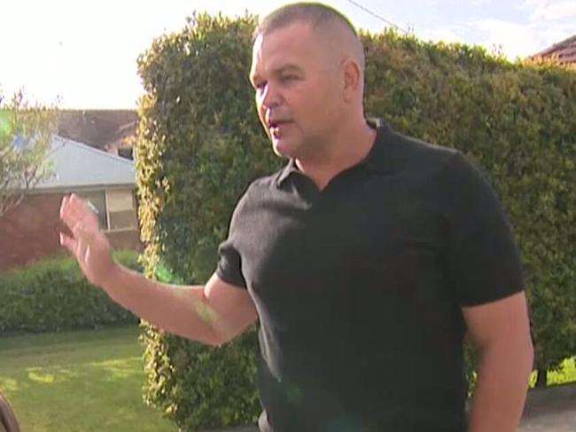 Anthony Seibold had a bullet accidently shot through his garage by an elderly neighbour.