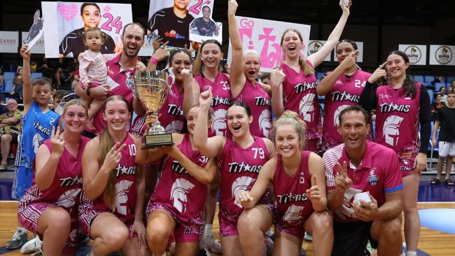 Ellas Titans defeated Lightning for the second consecutive year in the DBL Women's Championship grand final, 2024-25. Picture: Pema Tamang Pakhrin