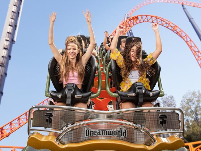 Dreamworld Gold Coast. Steel Taipan ridePhoto suppliedEscape27 March 2022Gold Coast Hot List