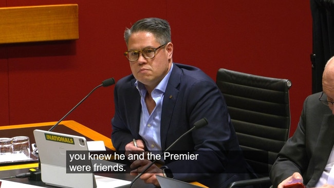 Nationals MP Wes Fang had lots of questions about the Premier and Steve McMahon’s meeting. Picture: Supplied