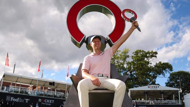 Cameron Davis won the Rocket Mortgage Classic for a second time in June. Picture: Gregory Shamus/Getty Images/AFP