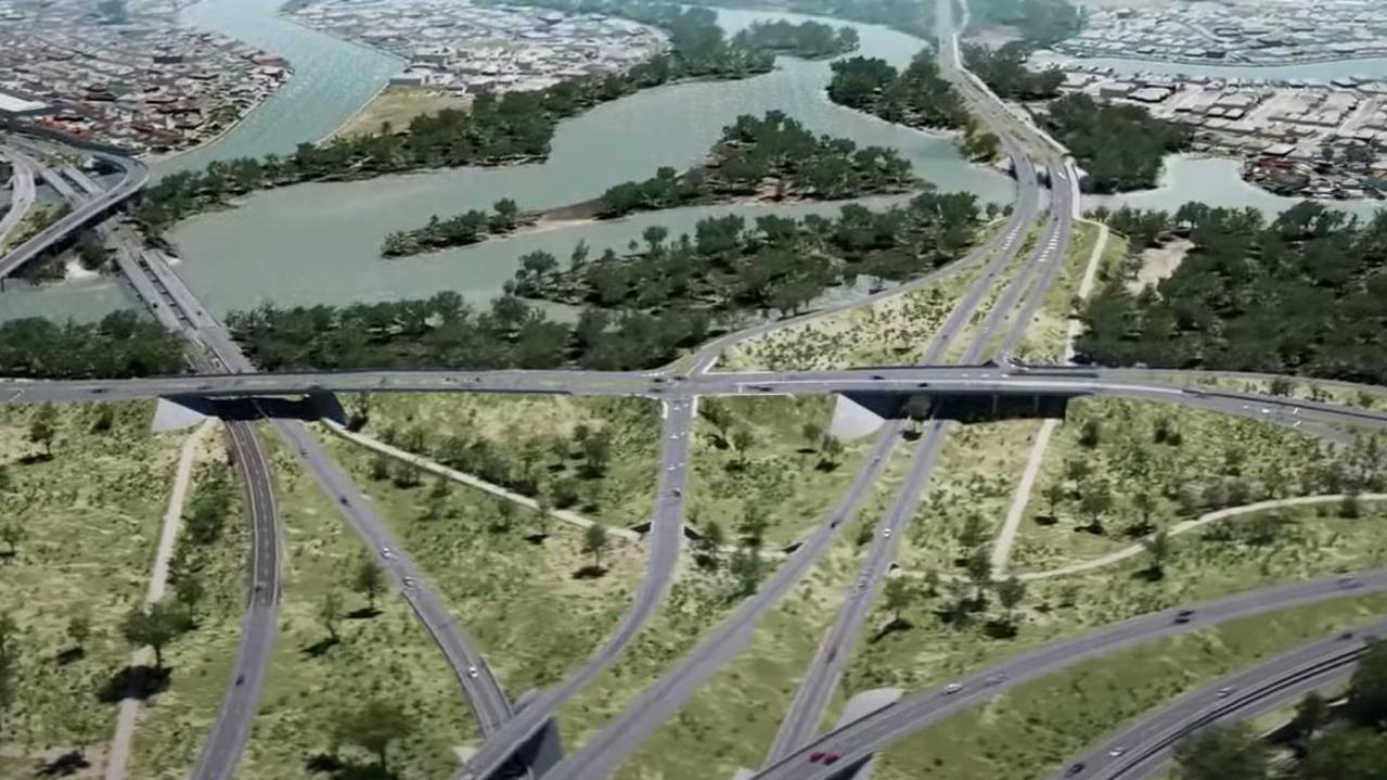 Sunshine Motorway, Mooloolah River Interchange Upgrade (Stage 1), The Australian and Queensland jointly committed $320 million on a 50:50 (federal:state) basis to deliver Stage 1 of the project. Investment ID 2007574 - Supplied Queensland Government