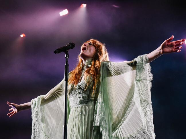 Florence Welch of Florence + The Machine performs at Womadelaide in Botanic Park on Saturday, March 11, 2023. Picture: Jack Fenby, supplied