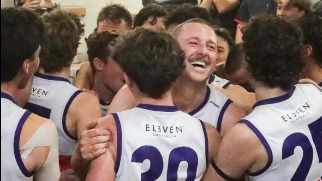 Queenscliff celebrate a rare win over Torquay at McCartney Oval: Picture: @eel_pie_sports_media