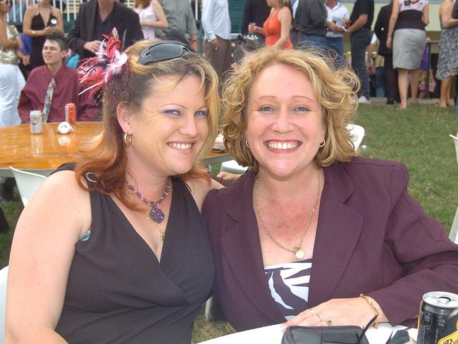 Kylie Thomas and Diane Dare at Ladies Day Cluden Racecourse Townsville