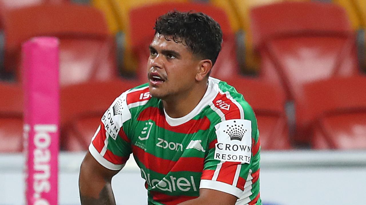 Latrell Mitchell moved to centre in the second half. (Photo by Jono Searle/Getty Images)