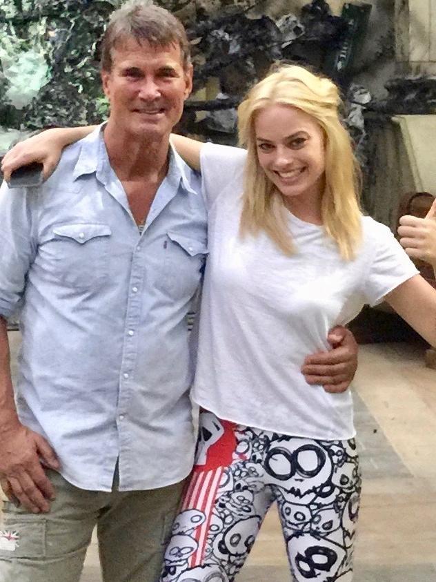 Norton with Margot Robbie. Picture: Supplied.