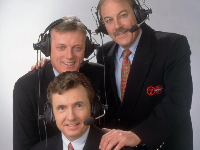 Bruce McAvaney, Sandy Roberts and Malcolm Blight.