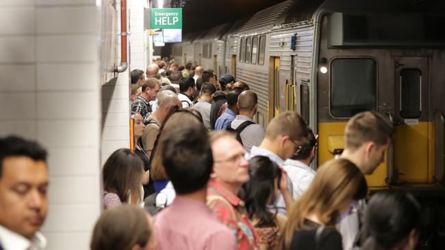 Commuters were left stranded and waiting during the recent delays. Picture: Christian Gilles