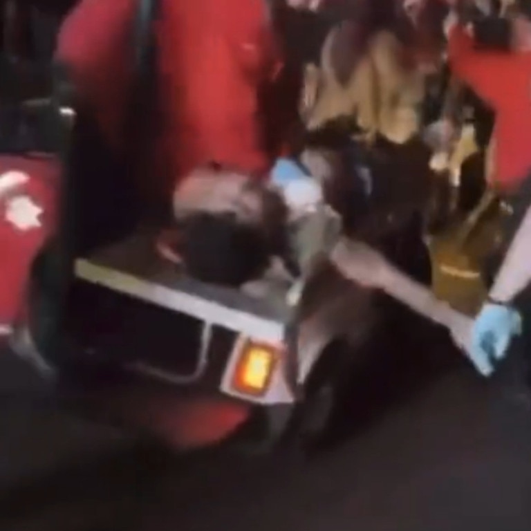 Footage shows medics attempting to resuscitate concertgoers amid a heaving crowd. Picture: Apple Music/Supplied