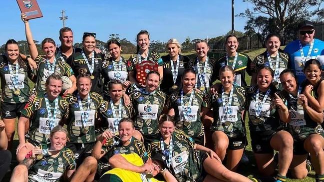 The victorious Stingrays of Shellharbour open women's tackle team. Picture: Supplied