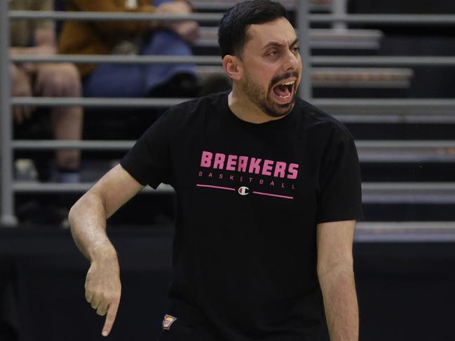 Coach Mody Maor faces a challenge to replicate his first season success with the Breakers. Picture: Russell Freeman/Getty Images for NBL