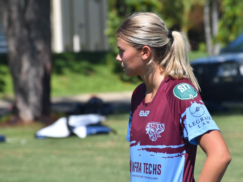 CQ Capras under-17 girls squad at pre-season training at Emmaus College, Rockhampton, on January 18, 2025.