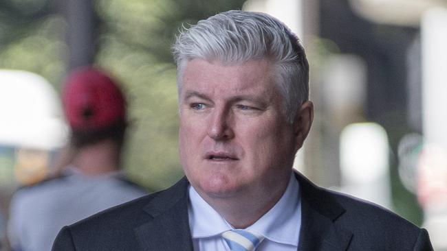 Stuart MacGill was standing trial before the jury was discharged on Friday. Picture: NewsWire/Simon Bullard.