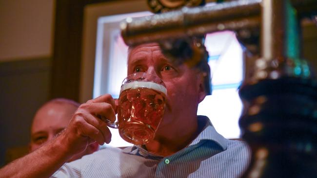 Premier Jeremy Rockliff at the James Boag's Visitor Centre at 39 William St, Launceston, after announcing a $1m support package for brewery owner Lion. Picture: Alex Treacy