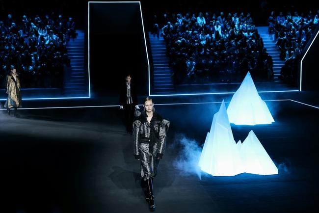 The Dior show featured earth, wind, fire and ice