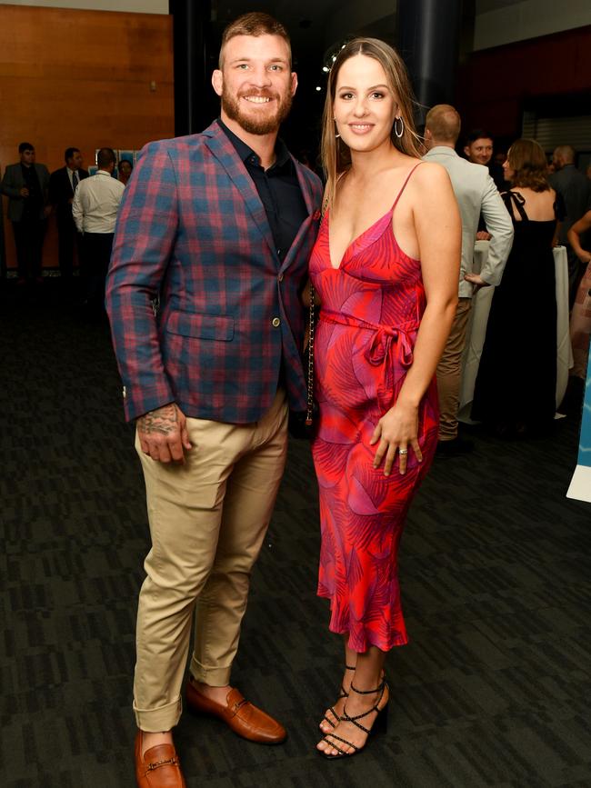 North Queensland Cowboys Presentation Night 2020 Arrivals; Josh and Tanyssa McGuire . Picture: Alix Sweeney