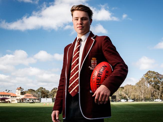 21/9/2018 Top SA draft prospect Tom Sparrow at Prince Alfred College. Picture MATT TURNER.